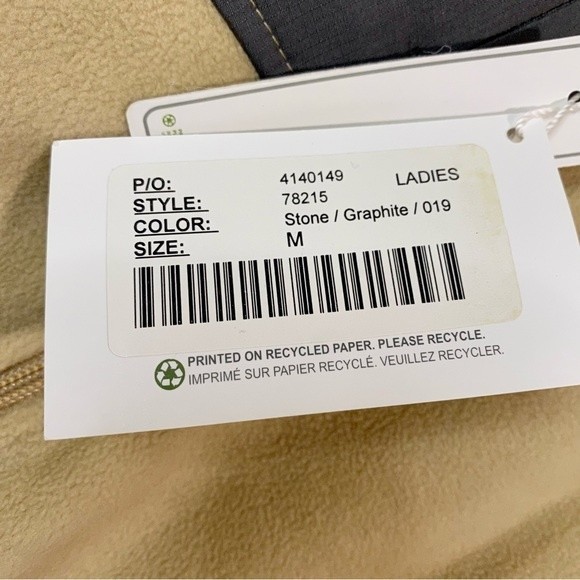 North End Women’s Casual Fleece Zip Up Jacket Stone Graphite Size Medium NWT - Picture 6 of 8